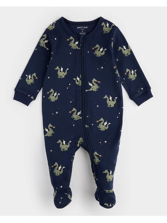 Petit Lem Other - 3/$30 Dragon Print Sleeper | Petit Lem
